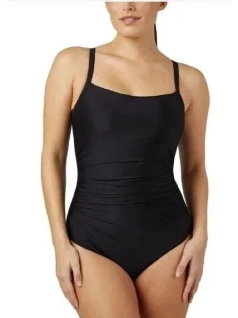 32 Degrees Cool Women's M Black One-Piece Swimsuit With Adjustable A2526